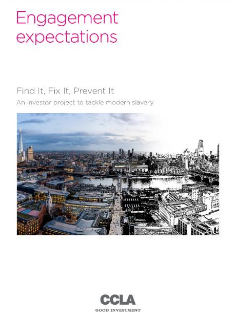 Cover of Modern Slavery Engagement Expectations